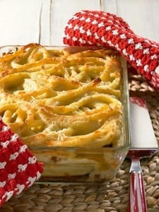 Makkaroni-Auflauf mit Schinken